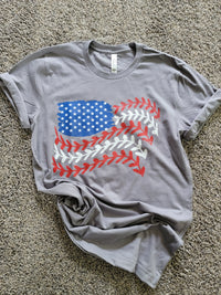 American Flag Ball Graphic Tee