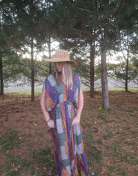 Patchwork Printed Raliegh Maxi Dress