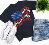 American Flag Ball Graphic Tee