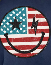 American Smiley Face Graphic Tee