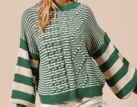 Pine Stripe Combo Sweater